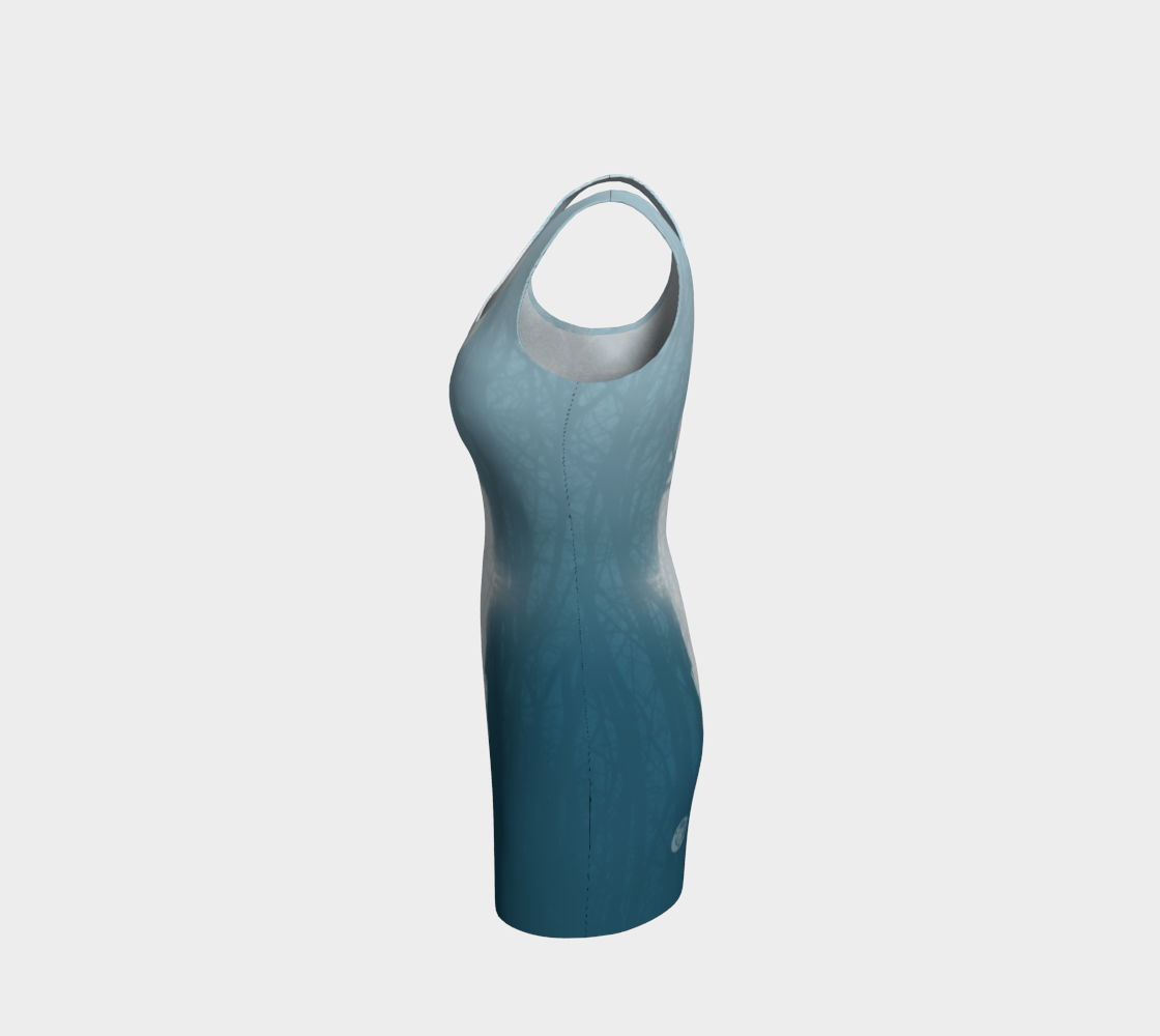 Crow Spirit Animal Dress (blue)