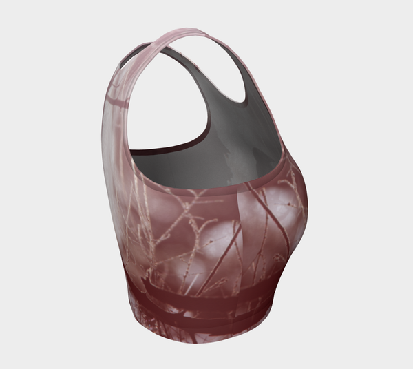 Crow Spirit Animal Yoga Top (red)