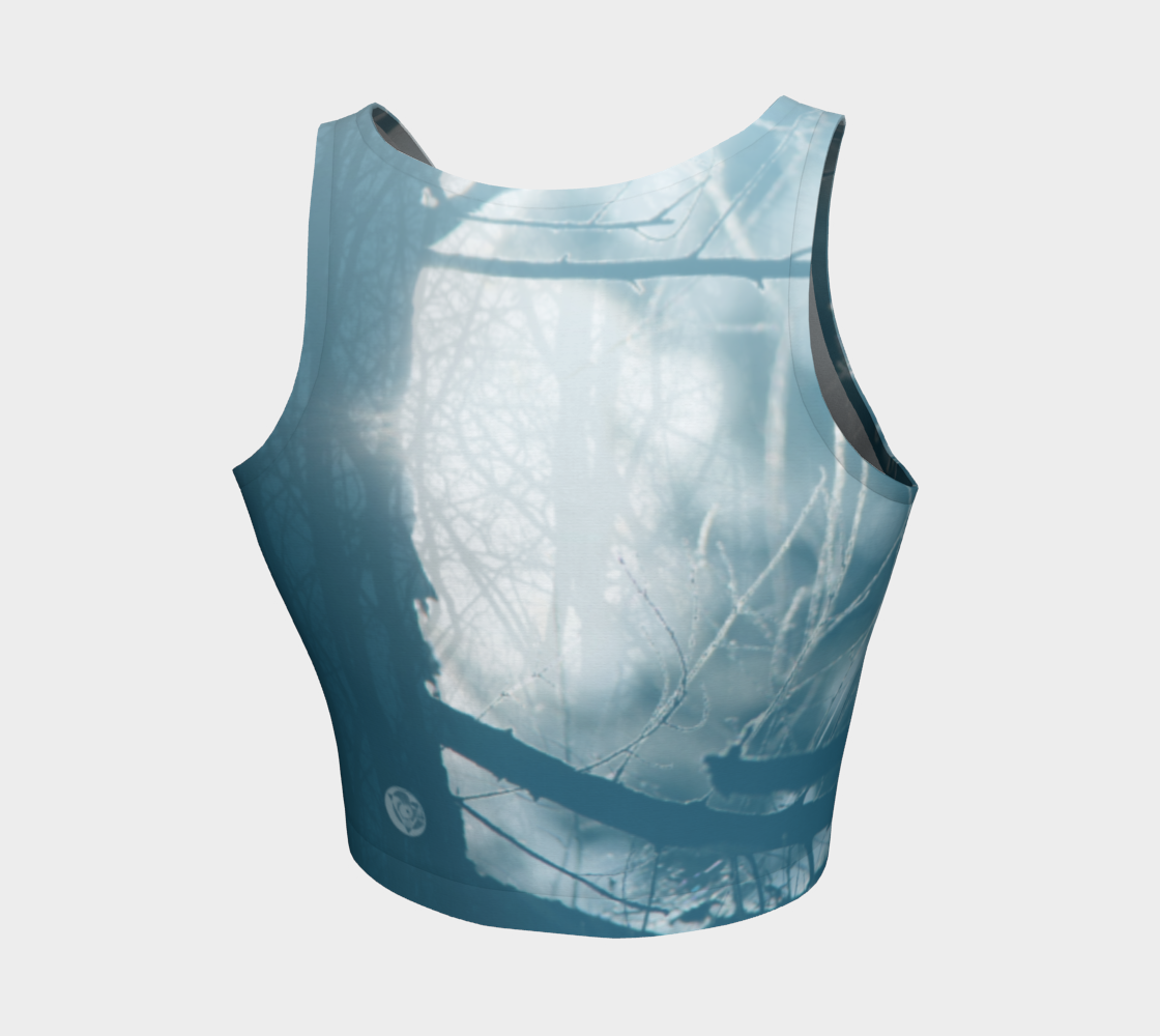 Crow Spirit Animal Yoga Top (blue)