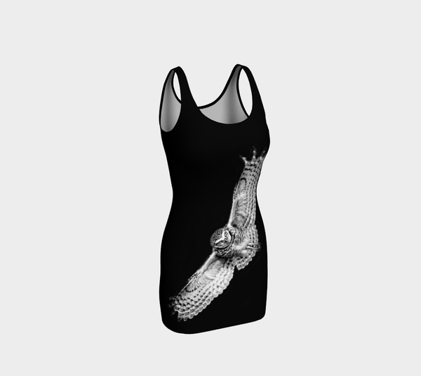 Owl Spirit Animal Dress (black)