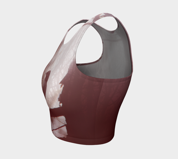 Crow Spirit Animal Yoga Top (red)