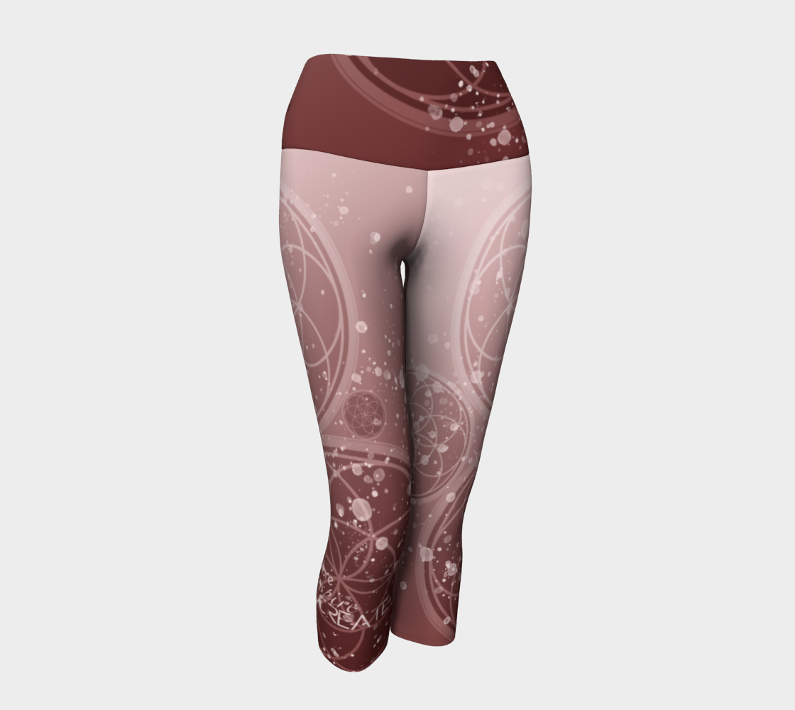 EIC Sacred Geo - Yoga Leggings & Capris (red)