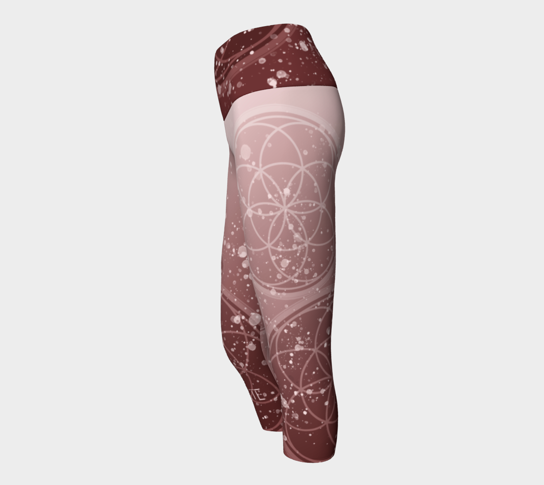 EIC Sacred Geo - Yoga Leggings & Capris (red)