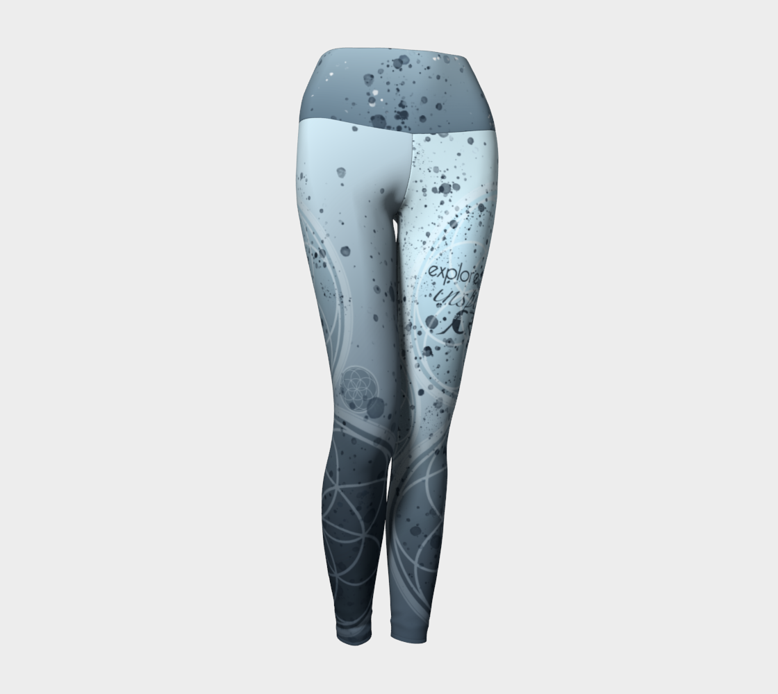 EIC Sacred Geo - Yoga Leggings & Capris (blue)