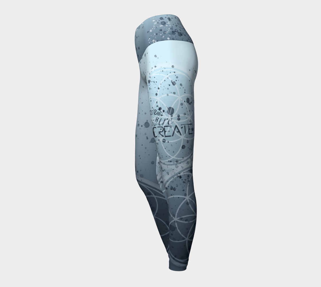 EIC Sacred Geo - Yoga Leggings & Capris (blue)
