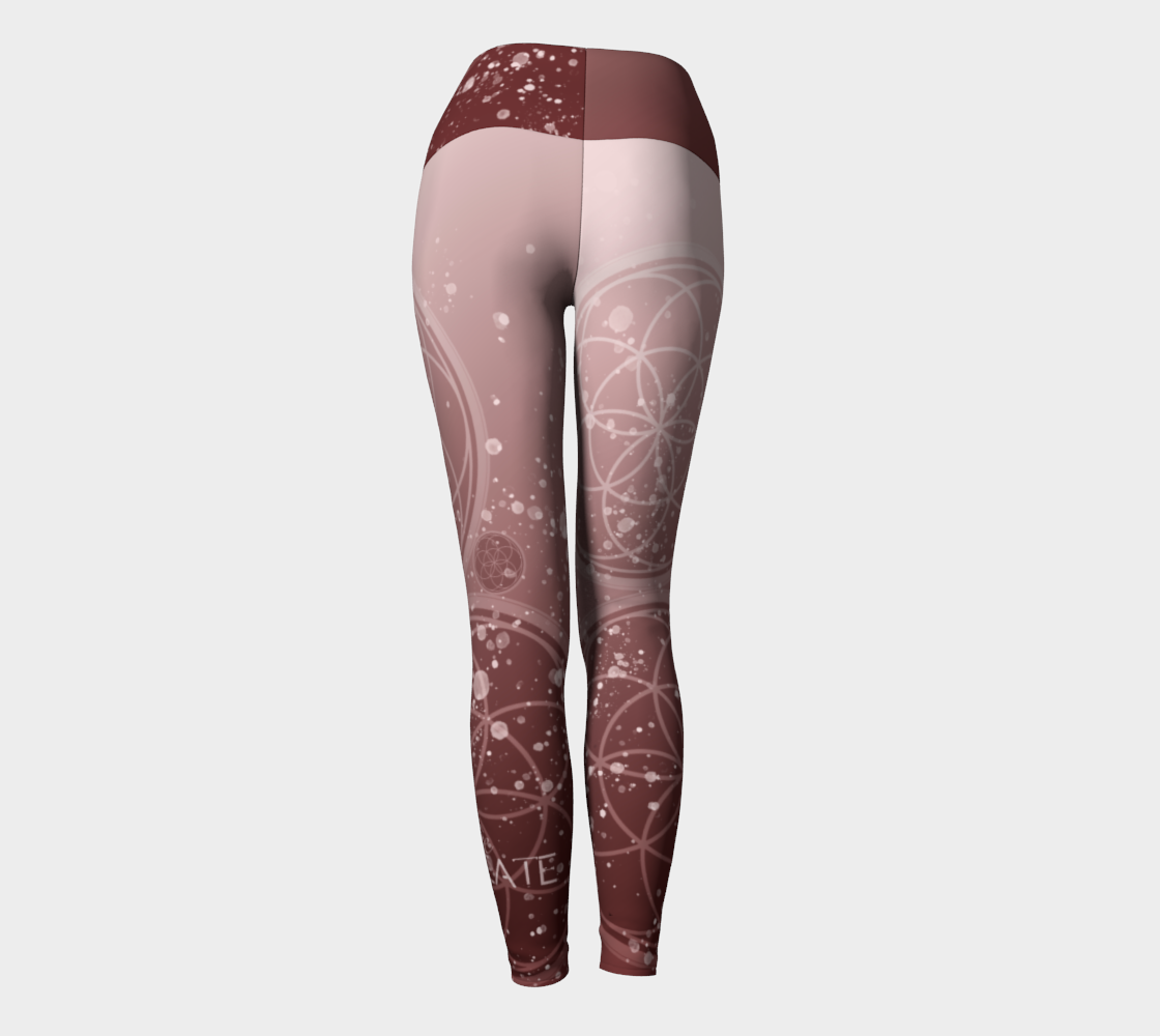 EIC Sacred Geo - Yoga Leggings & Capris (red)