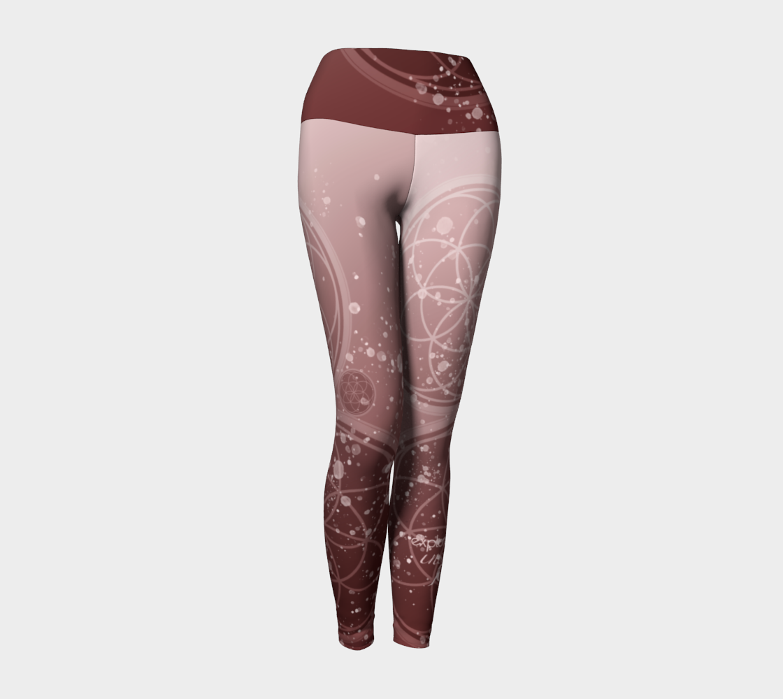 EIC Sacred Geo - Yoga Leggings & Capris (red)