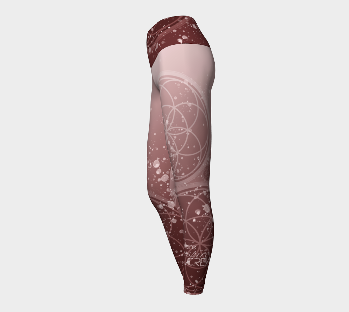 EIC Sacred Geo - Yoga Leggings & Capris (red)