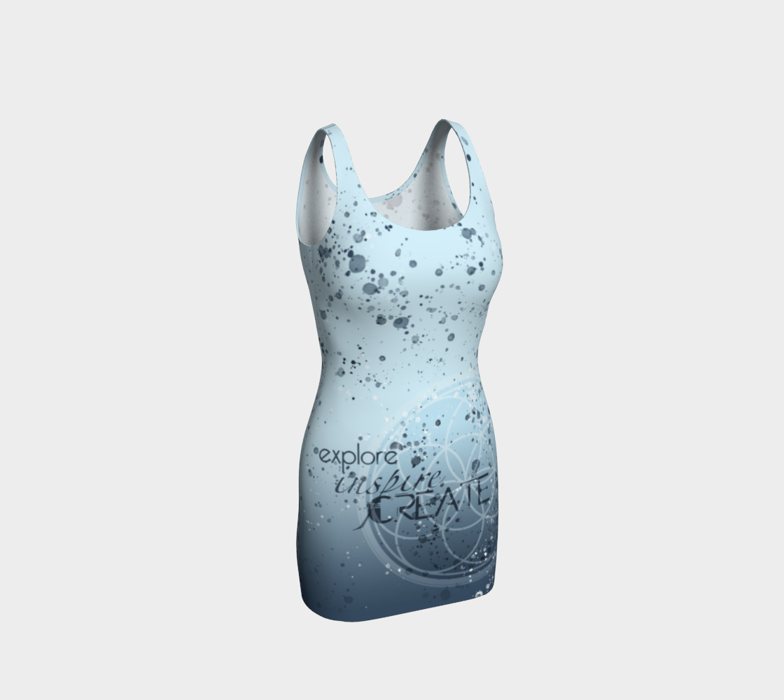 Explore Inspire Create Sacred Geo Dress (blue)