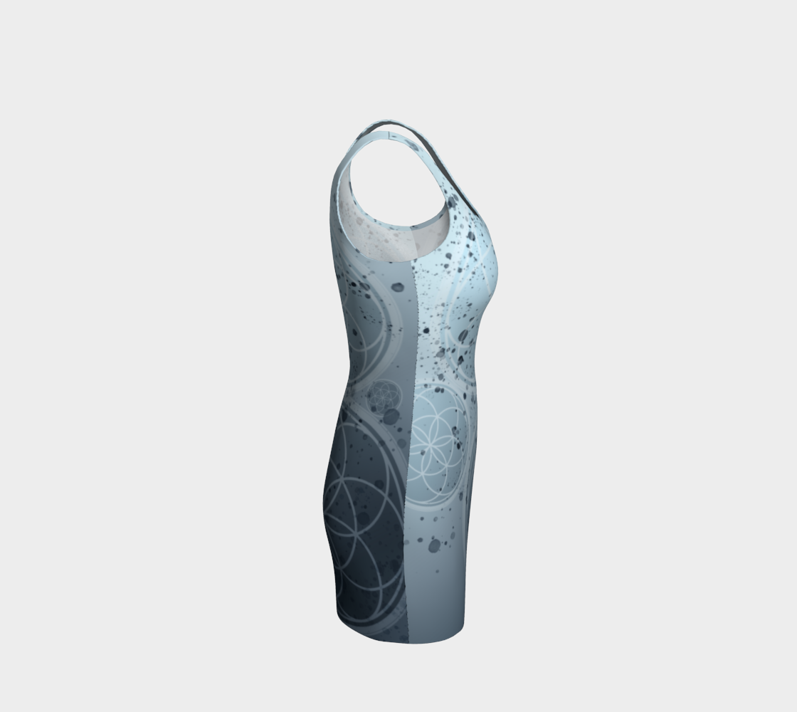 Explore Inspire Create Sacred Geo Dress Two (blue)