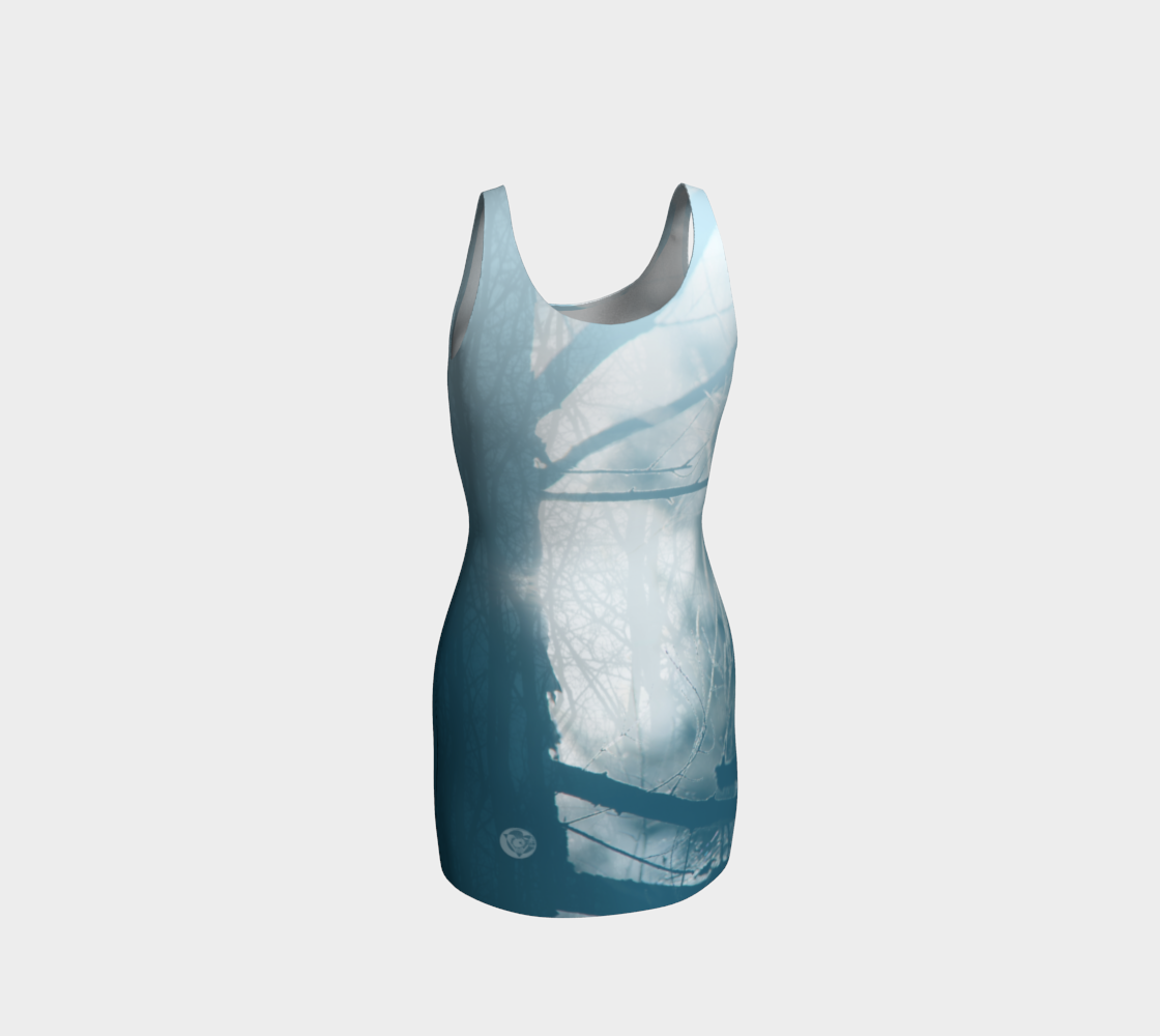 Crow Spirit Animal Dress (blue)