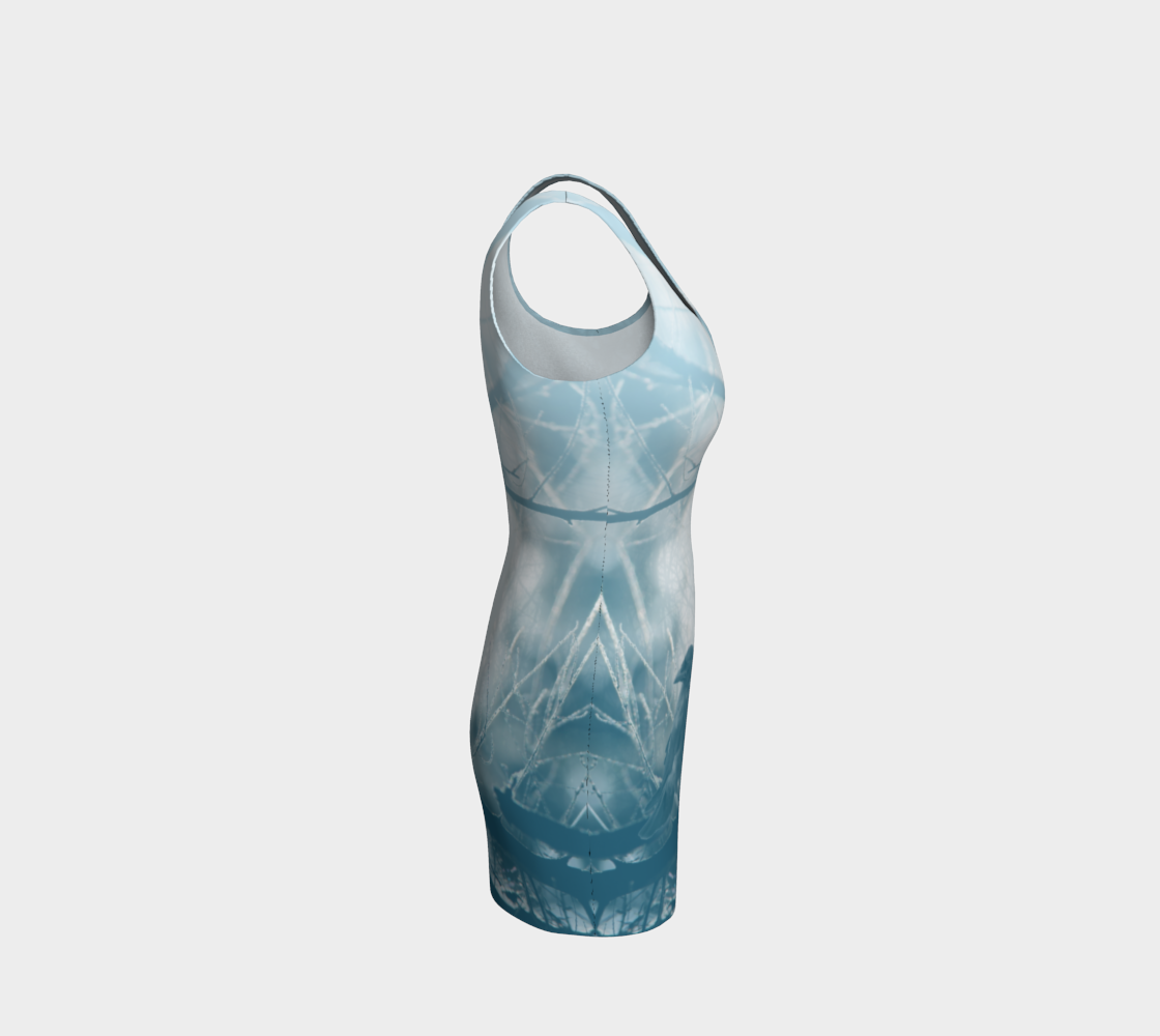 Crow Spirit Animal Dress (blue)