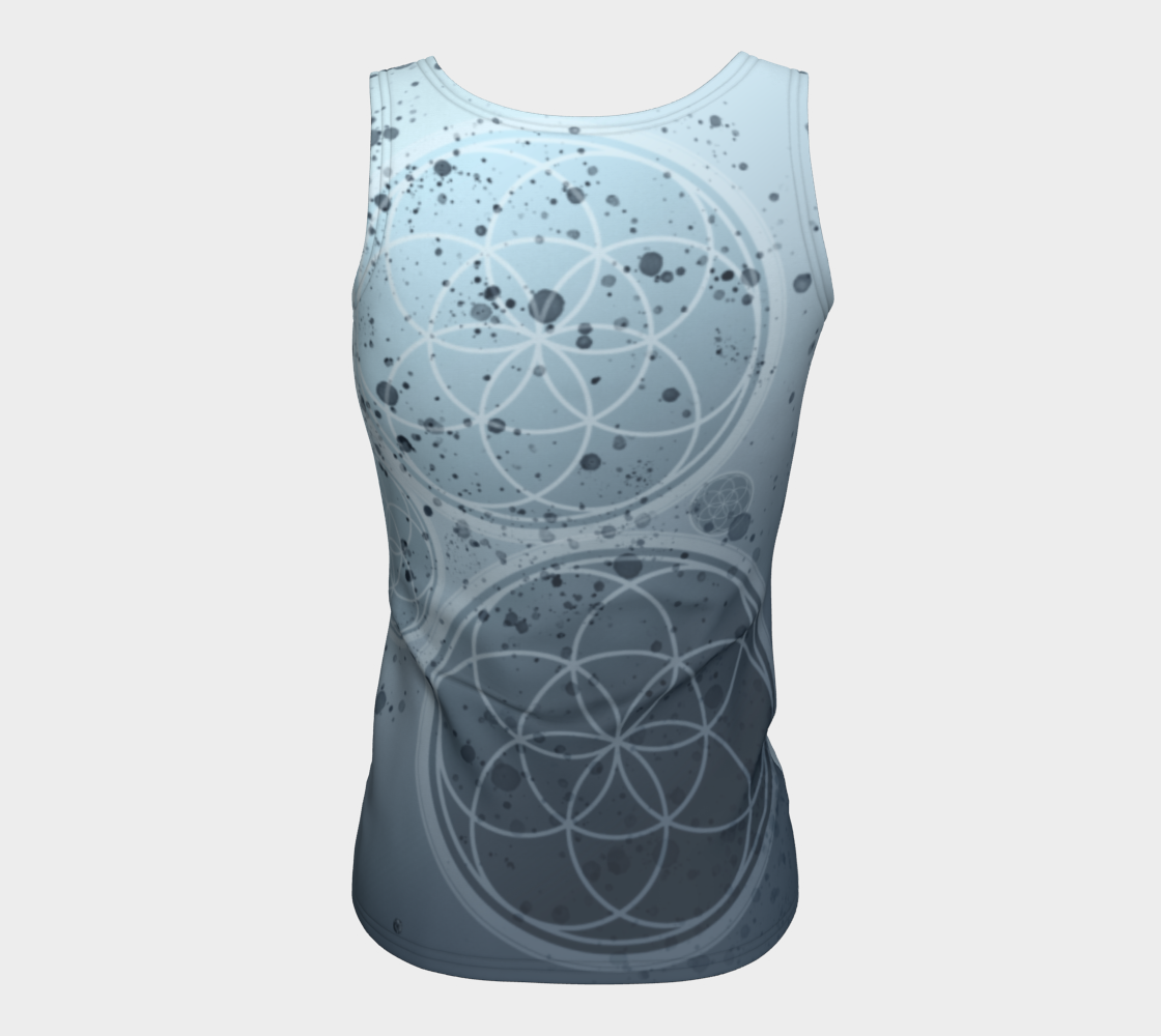 EXPLORE INSPIRE CREATE Sacred Geo Long Tank Top (blue)