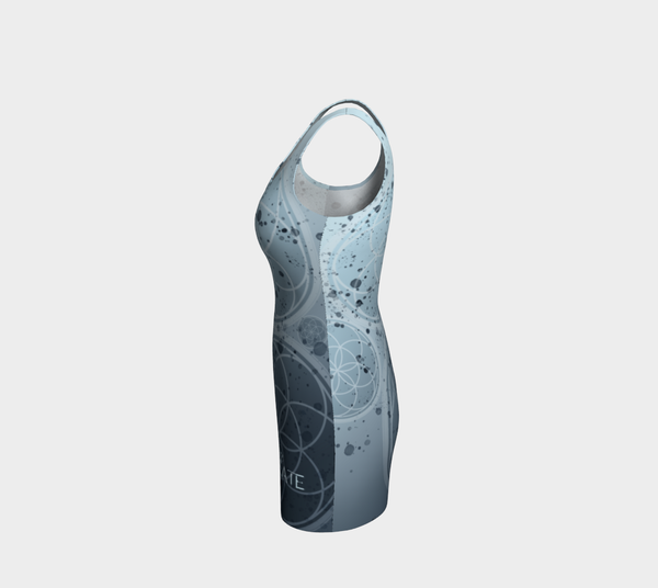 Explore Inspire Create Sacred Geo Dress Two (blue)