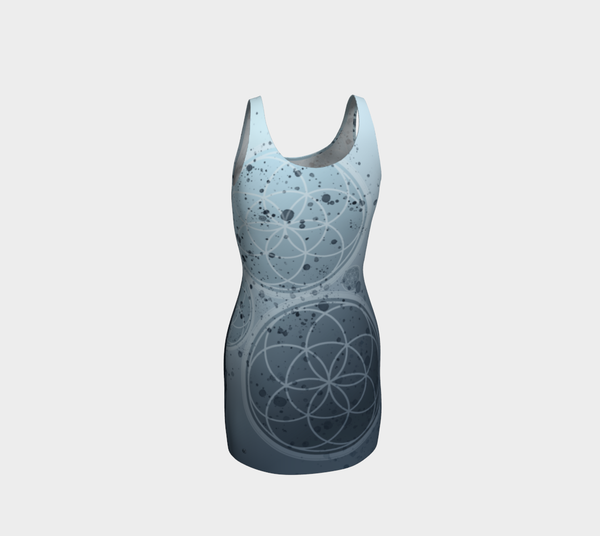 Explore Inspire Create Sacred Geo Dress Three (blue)