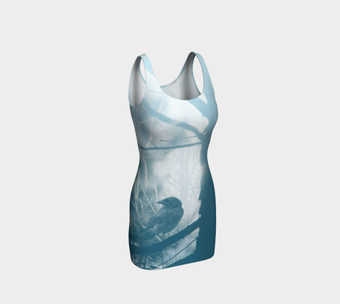Crow Spirit Animal Dress (blue)
